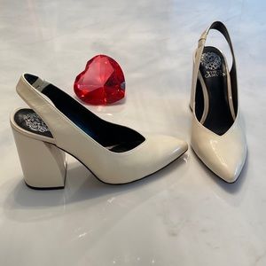 Cream sling back